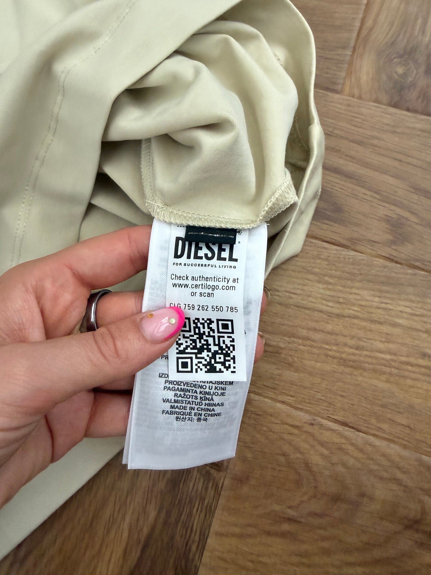Diesel Cut Out Baby Tee (S)