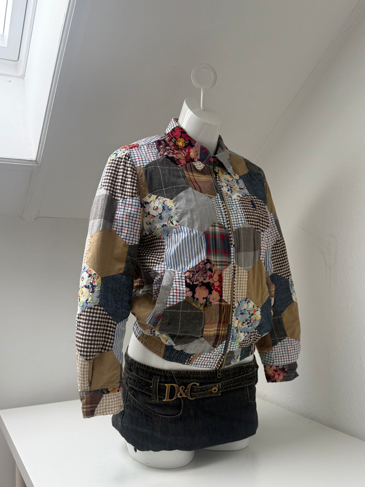 Polo Ralph Lauren Patchwork Bomber Jacket (S)