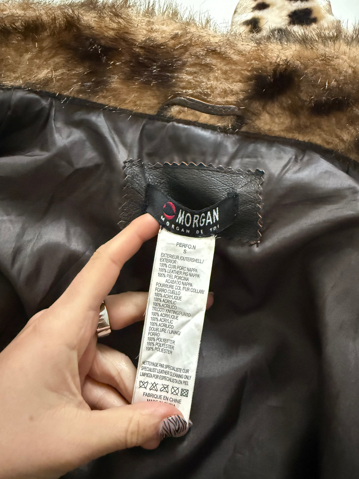 Morgan De Toi Asymmetric Leather Jacket (S)