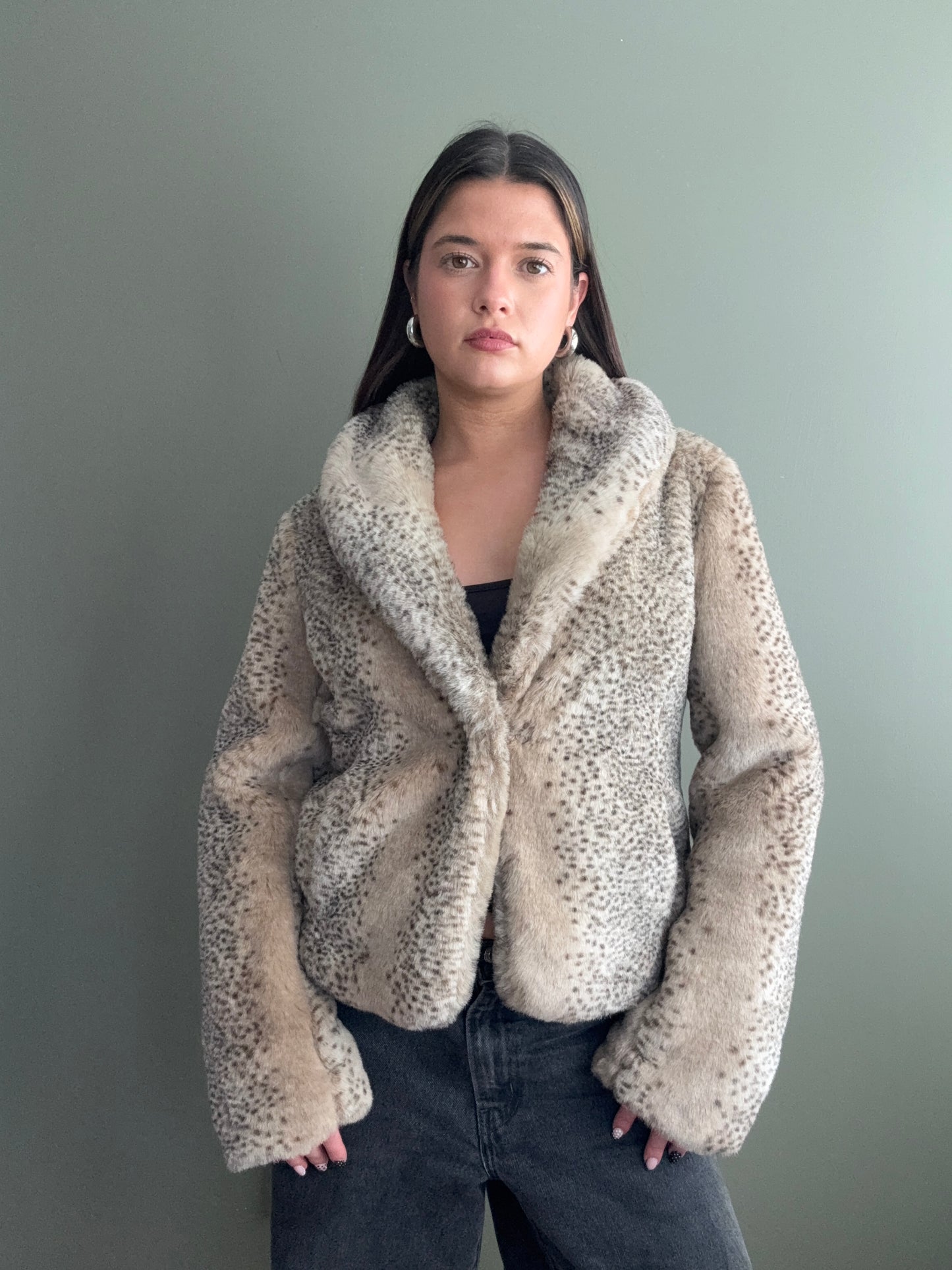 Faux Fur Jacket (S)