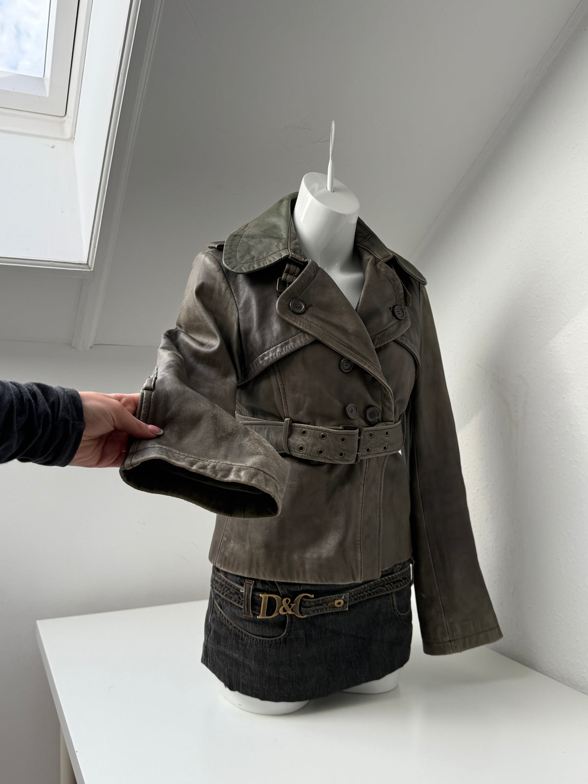 Allsaints 2 in 1 Leather Jacket (UK12)
