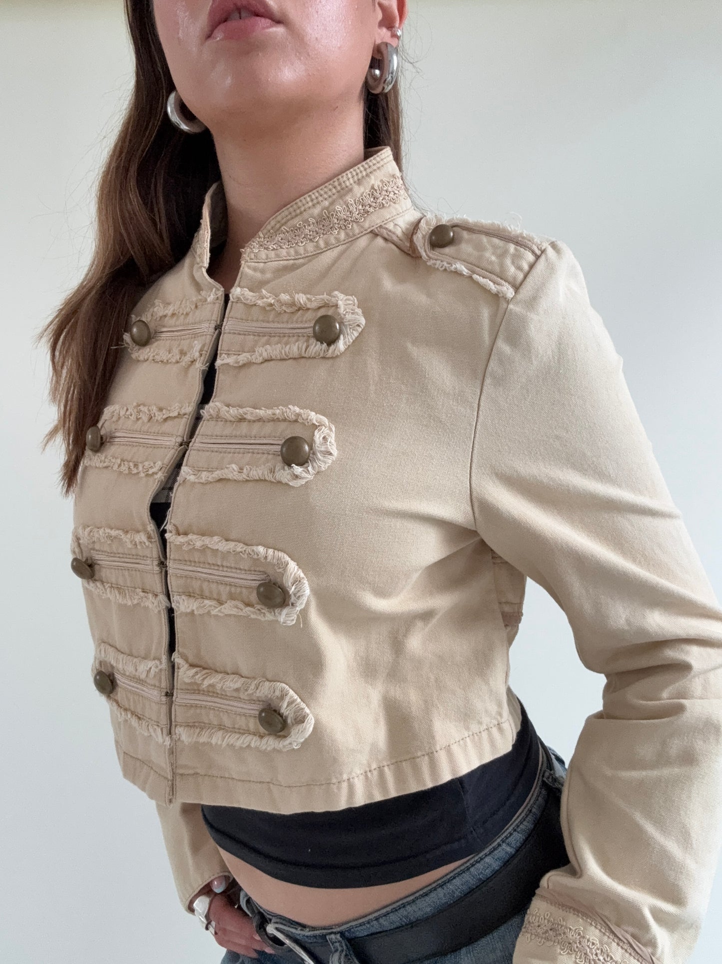 Cropped Military Jacket (UK12)