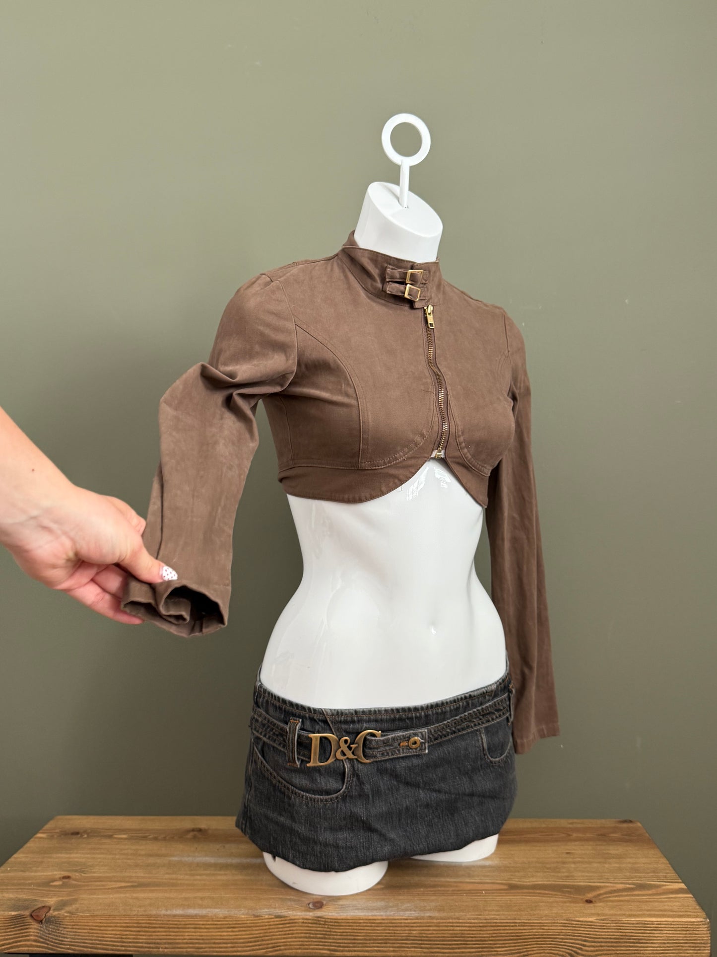 Super Crop Buckle Jacket (XS)