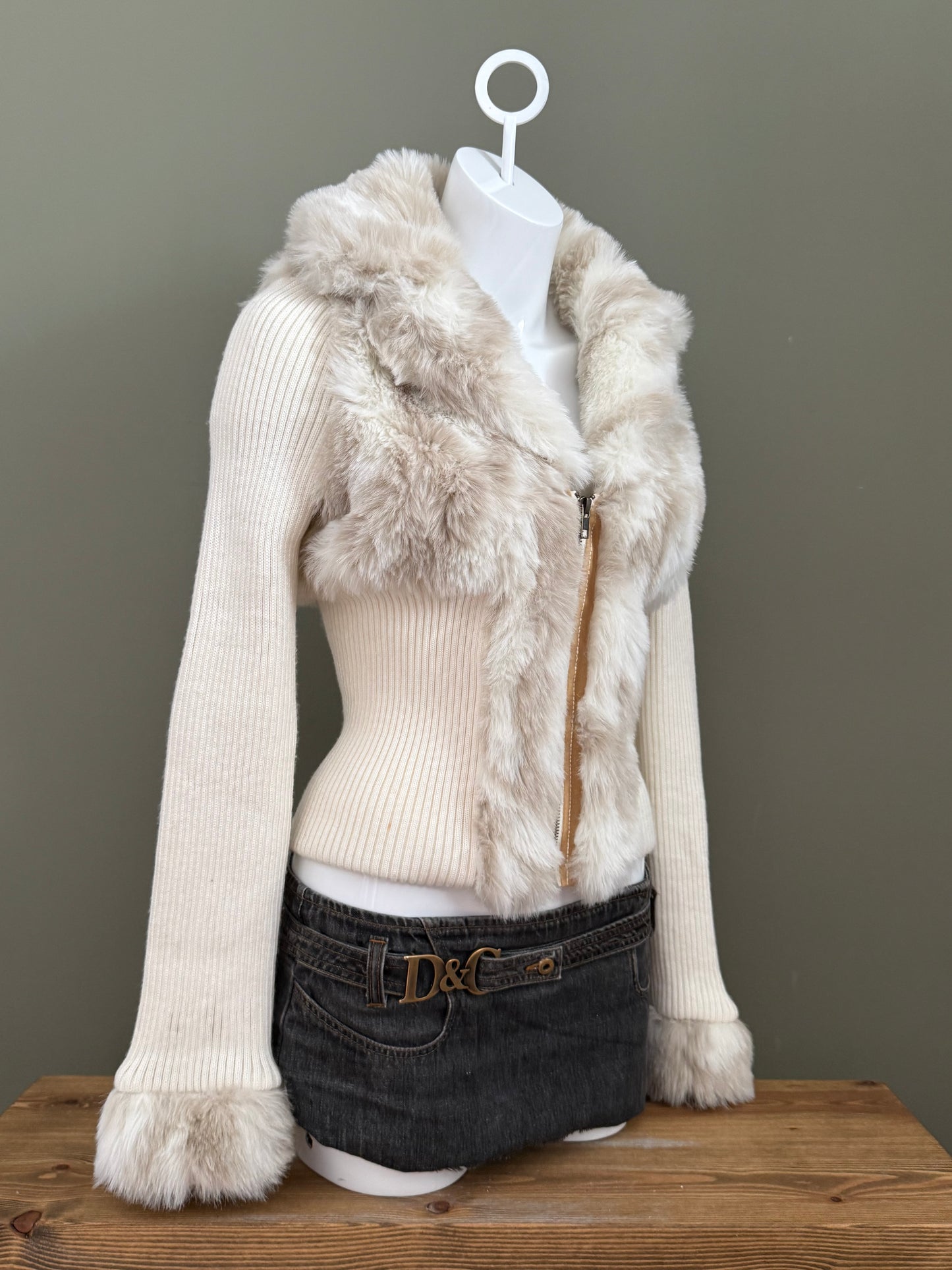 Jane Norman Faux Fur Fitted Jacket (UK12)