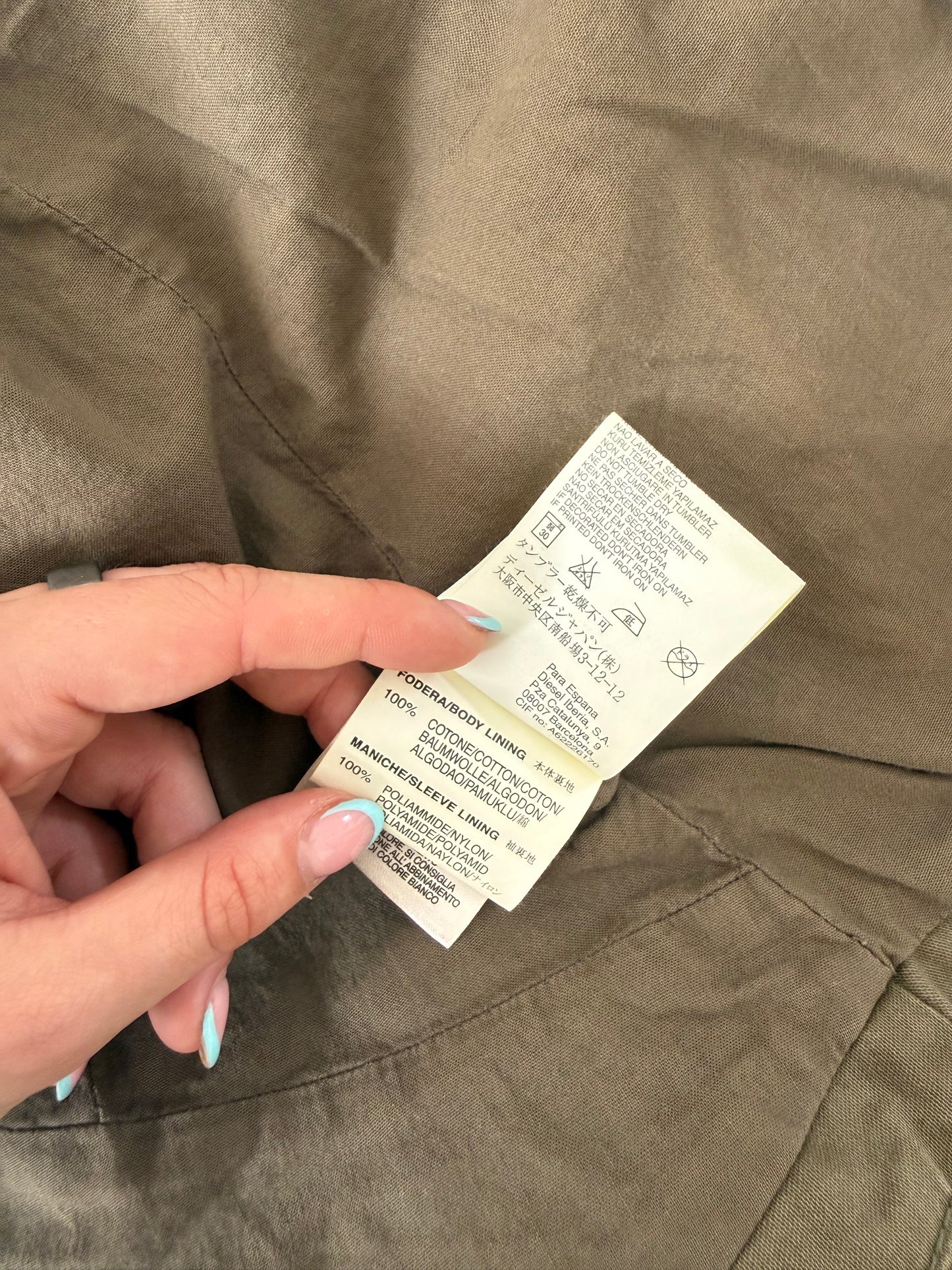 Diesel Fitted Funnel Neck Jacket (XS)