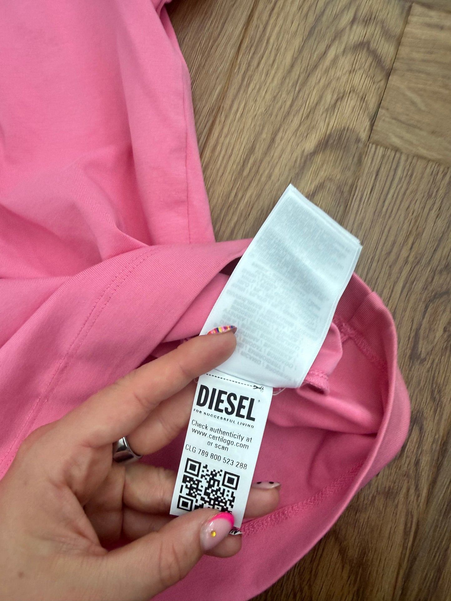 Diesel Cut Out Baby Tee (S)