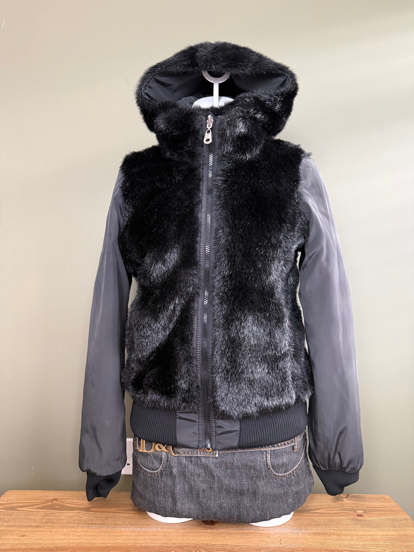 Miss Sixty Reversible Faux Fur Jacket (S)