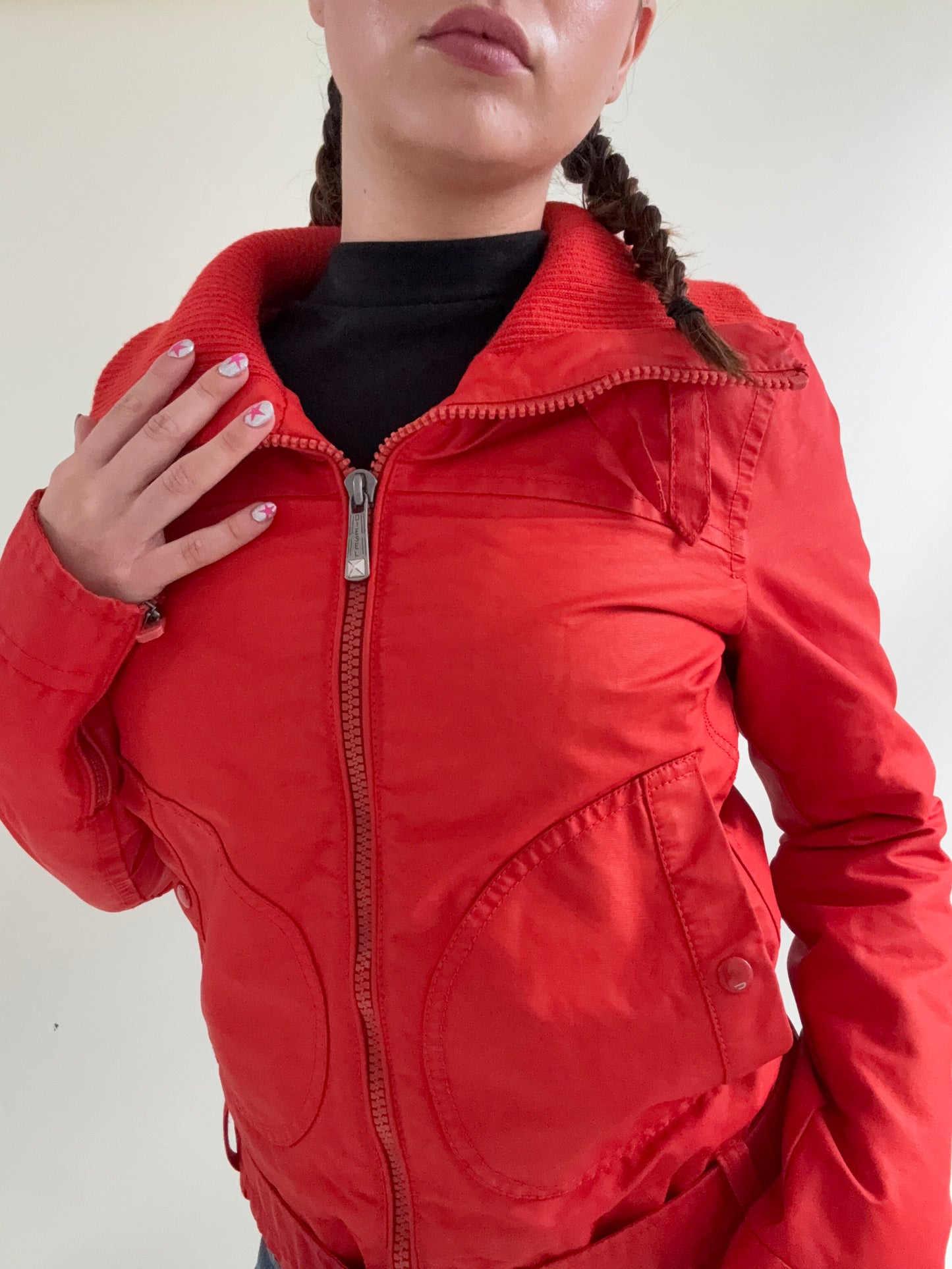 Diesel Red Bomber Jacket (S)