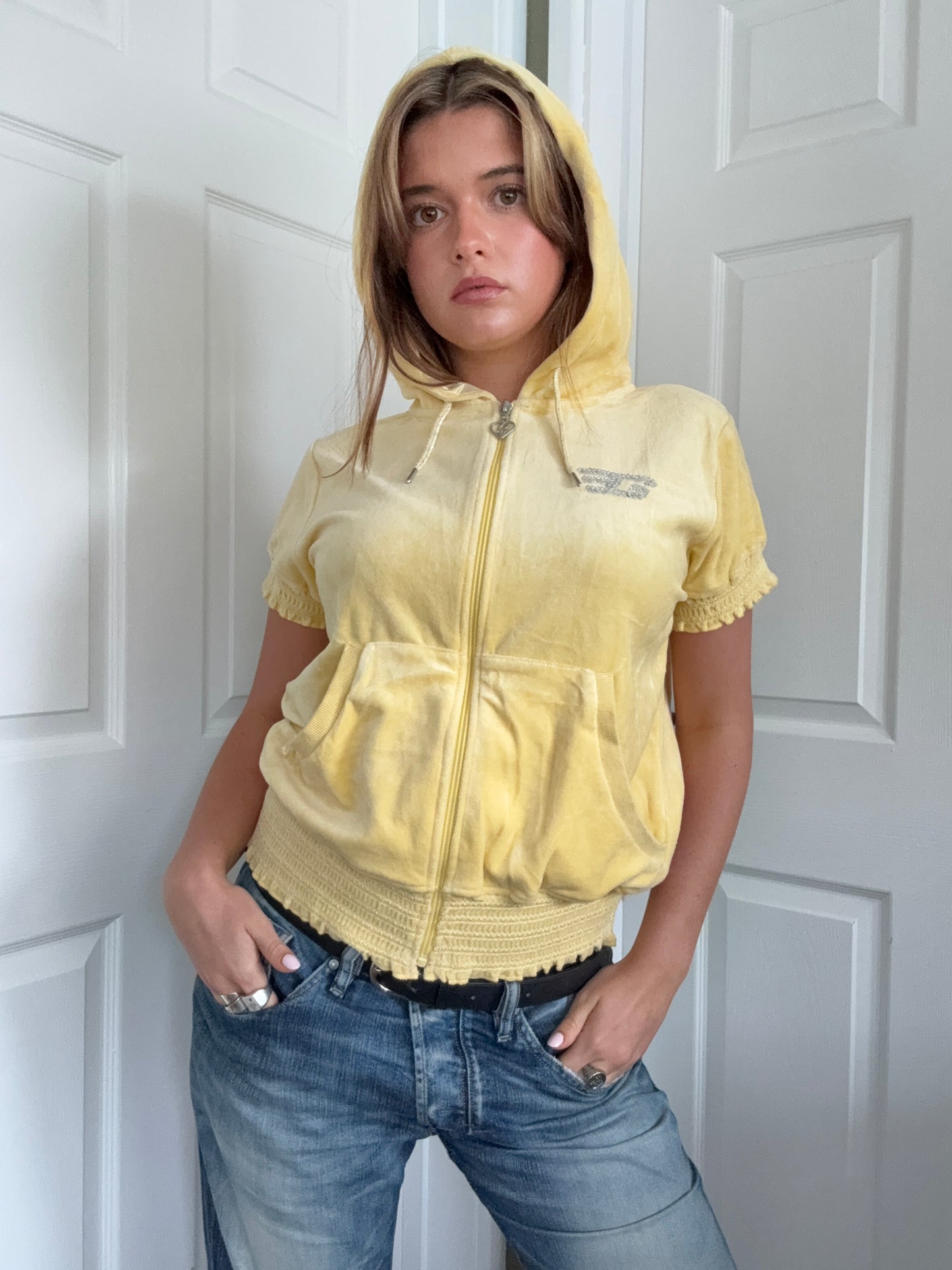 Golddigga Velour Hoodie (UK14)