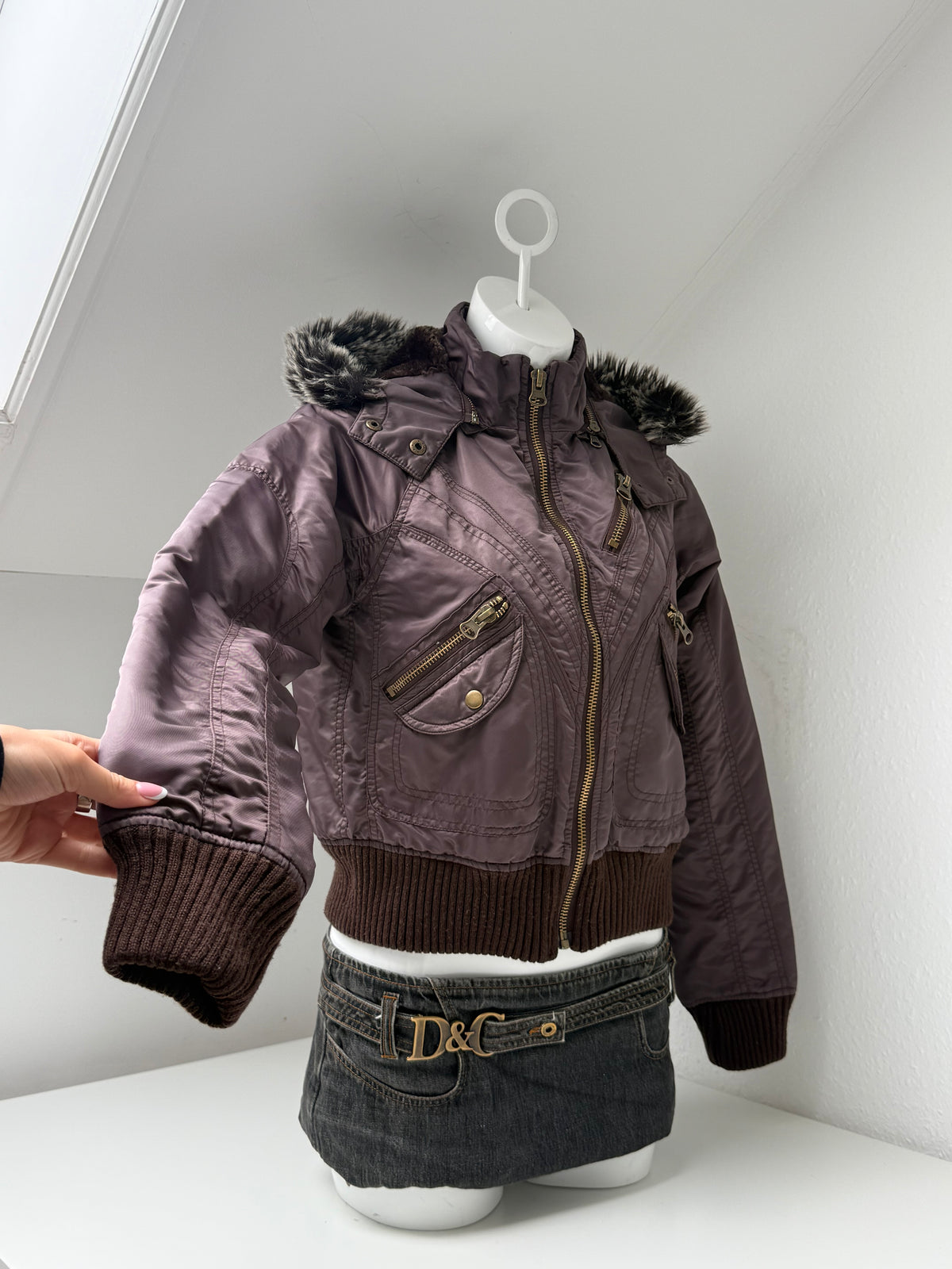 Y2K Bomber Jacket (UK12)