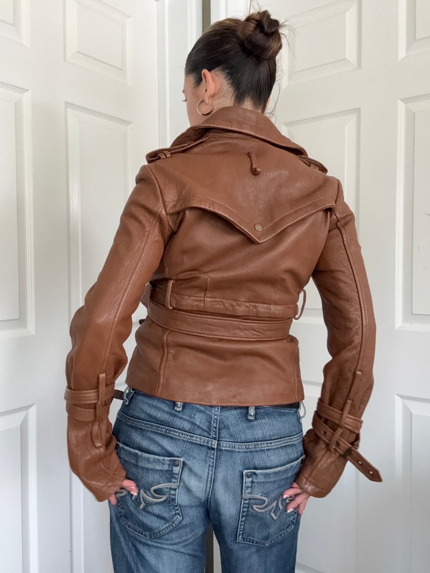 Allsaints Leather 2 in 1 Jacket (UK10)