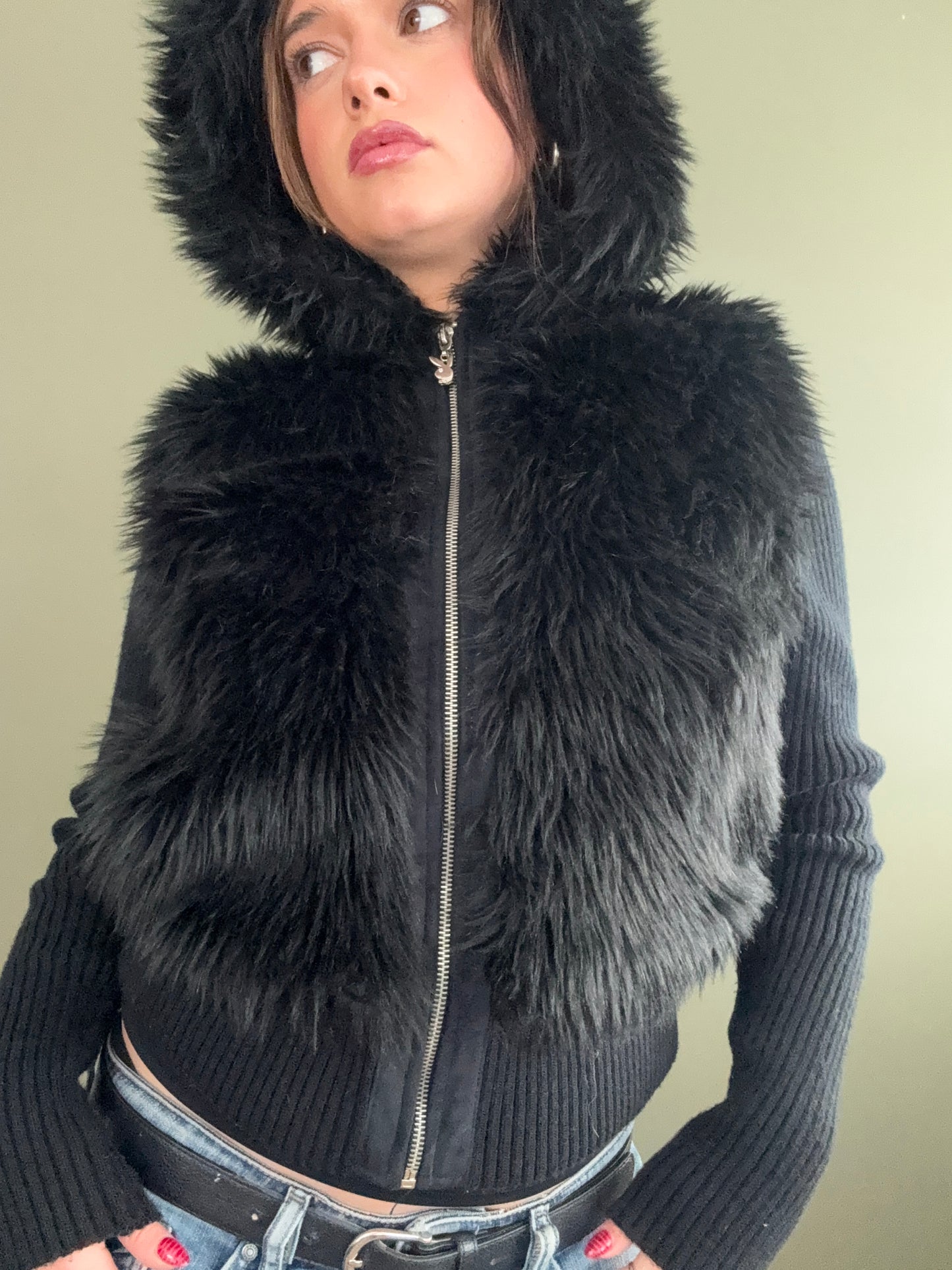 Playboy Faux Fur Jumper (UK10)