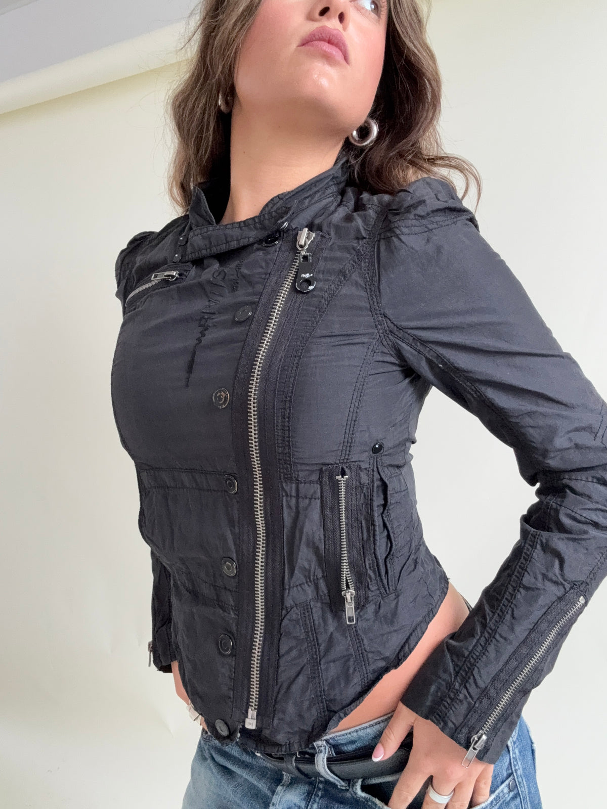 Asymmetric Corset Utility Jacket (UK10)