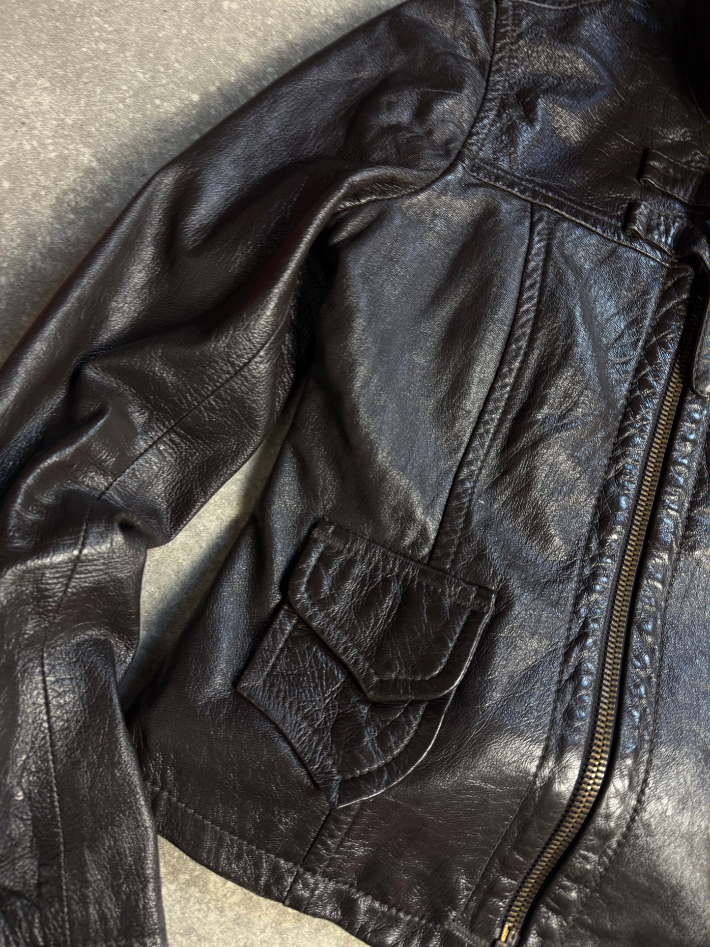 Miss Sixty Buckle Leather Jacket (M)