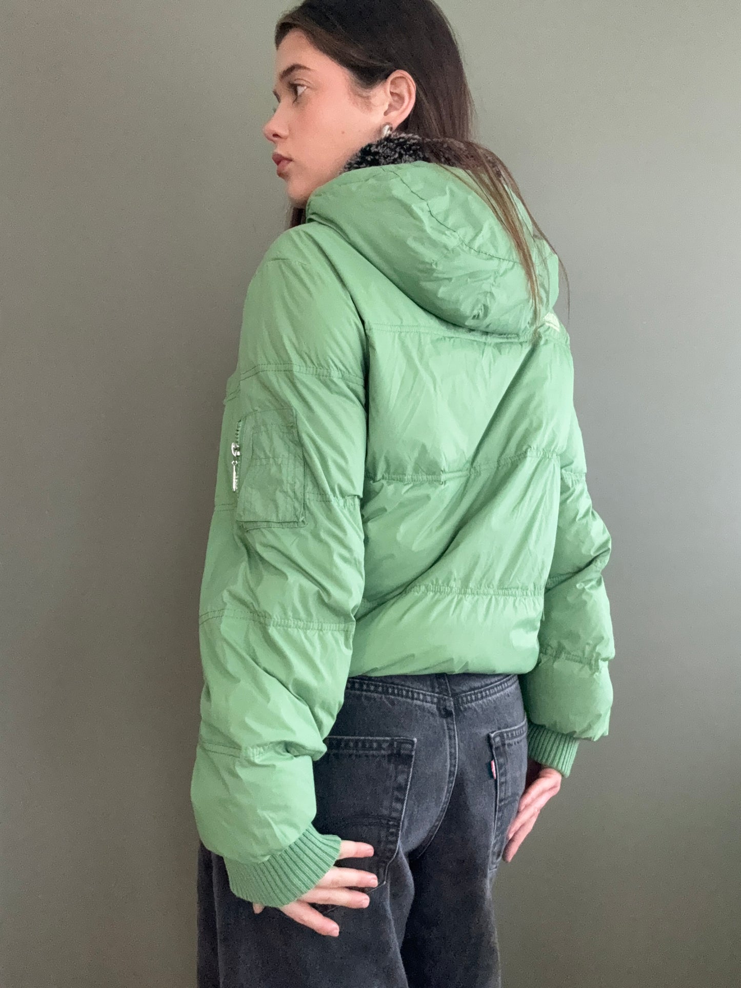 Green Puffer Jacket (M)