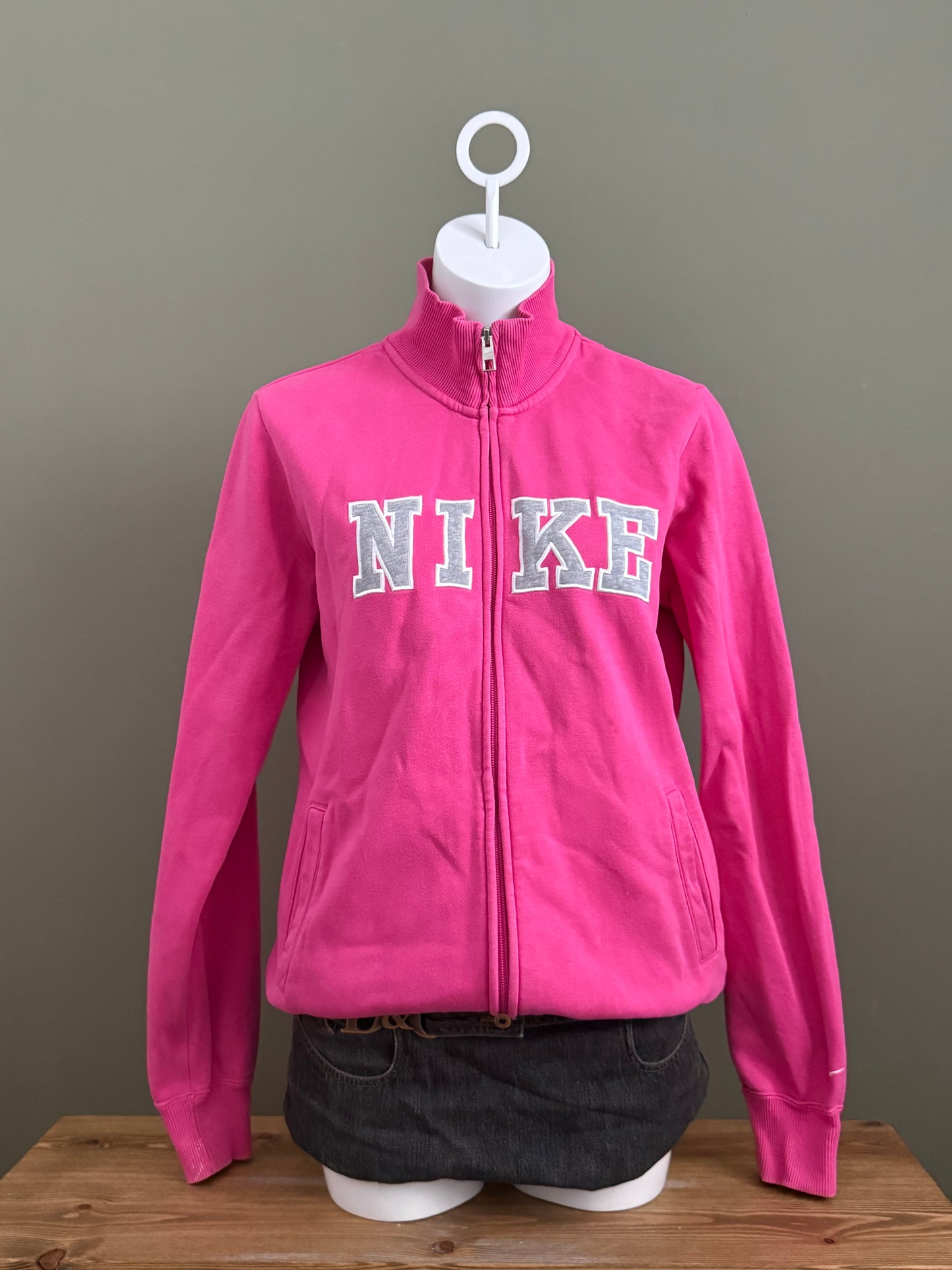 Pink Nike Zip Jumper (L)