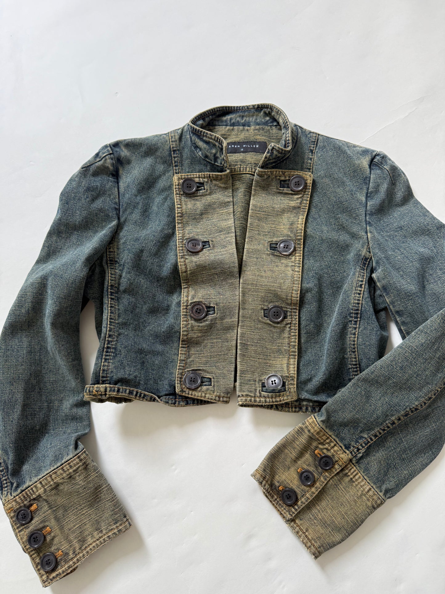 Karen Millen Denim Military Jacket (UK12)