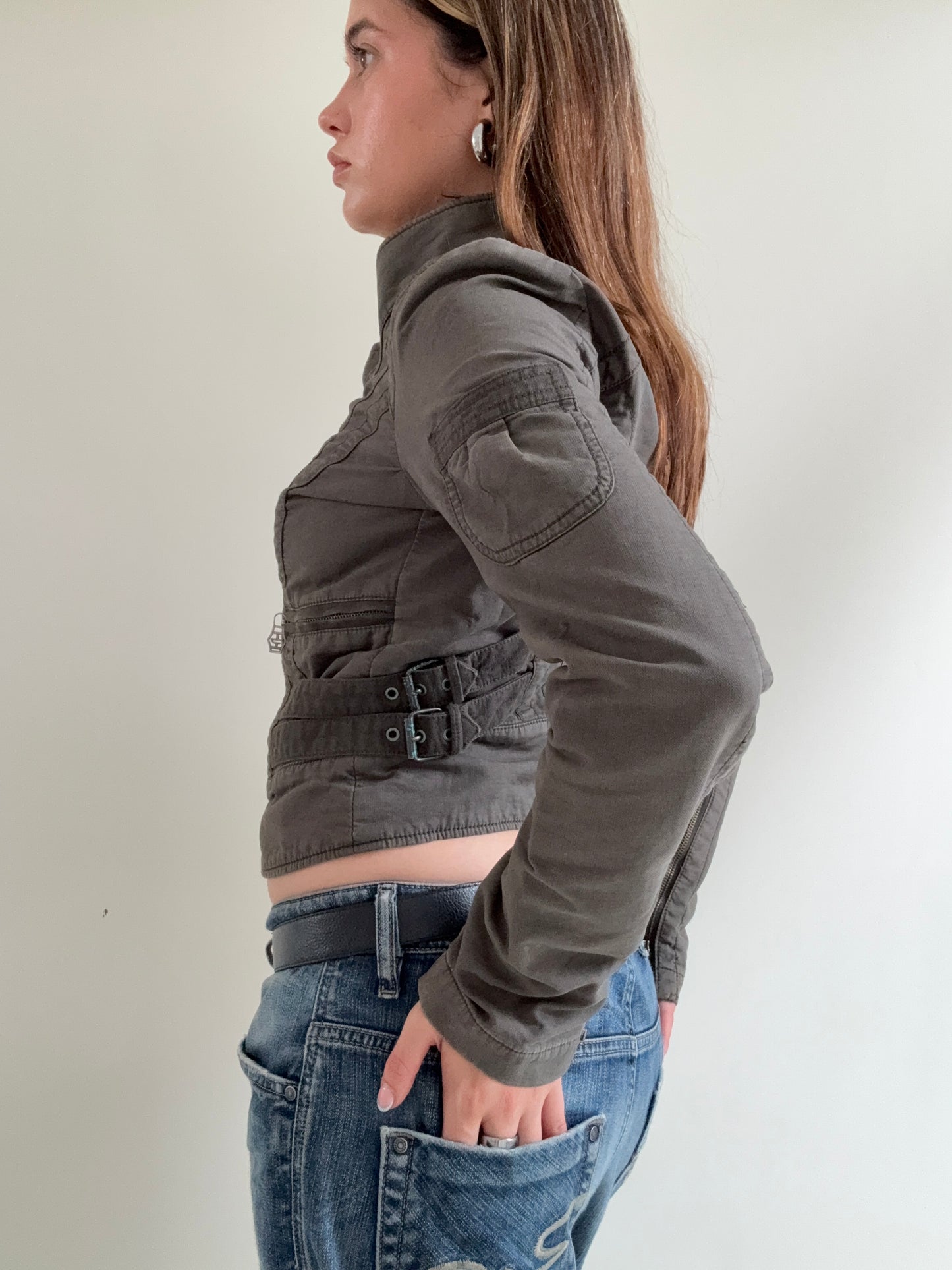 Diesel Cropped Utility Jacket (M)