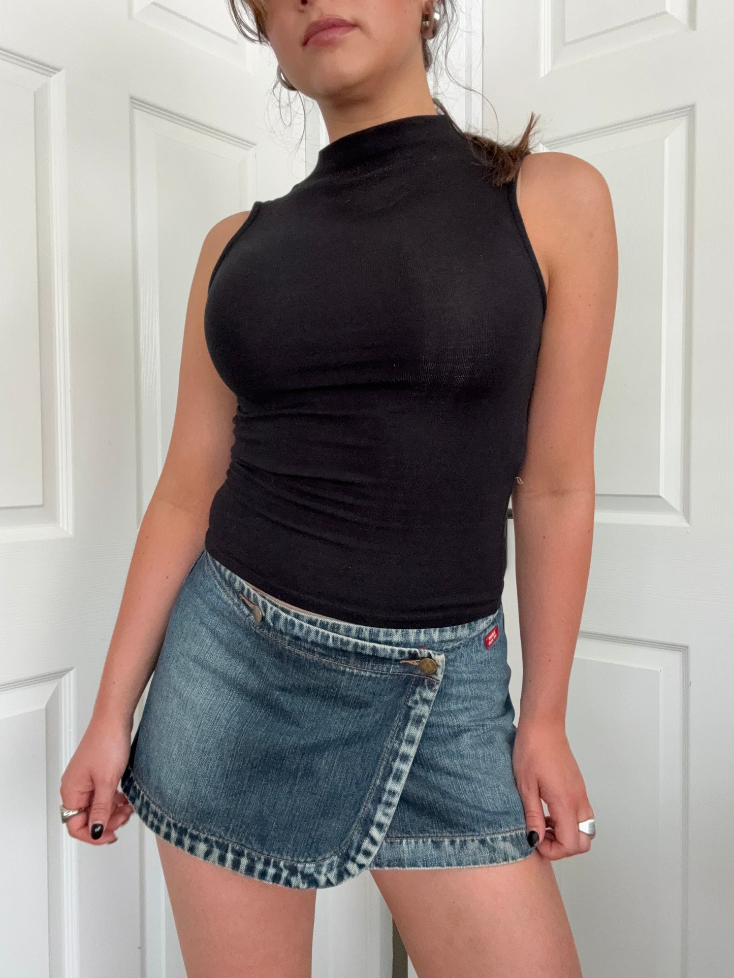 Miss Sixty Denim Wrap Skirt (S)