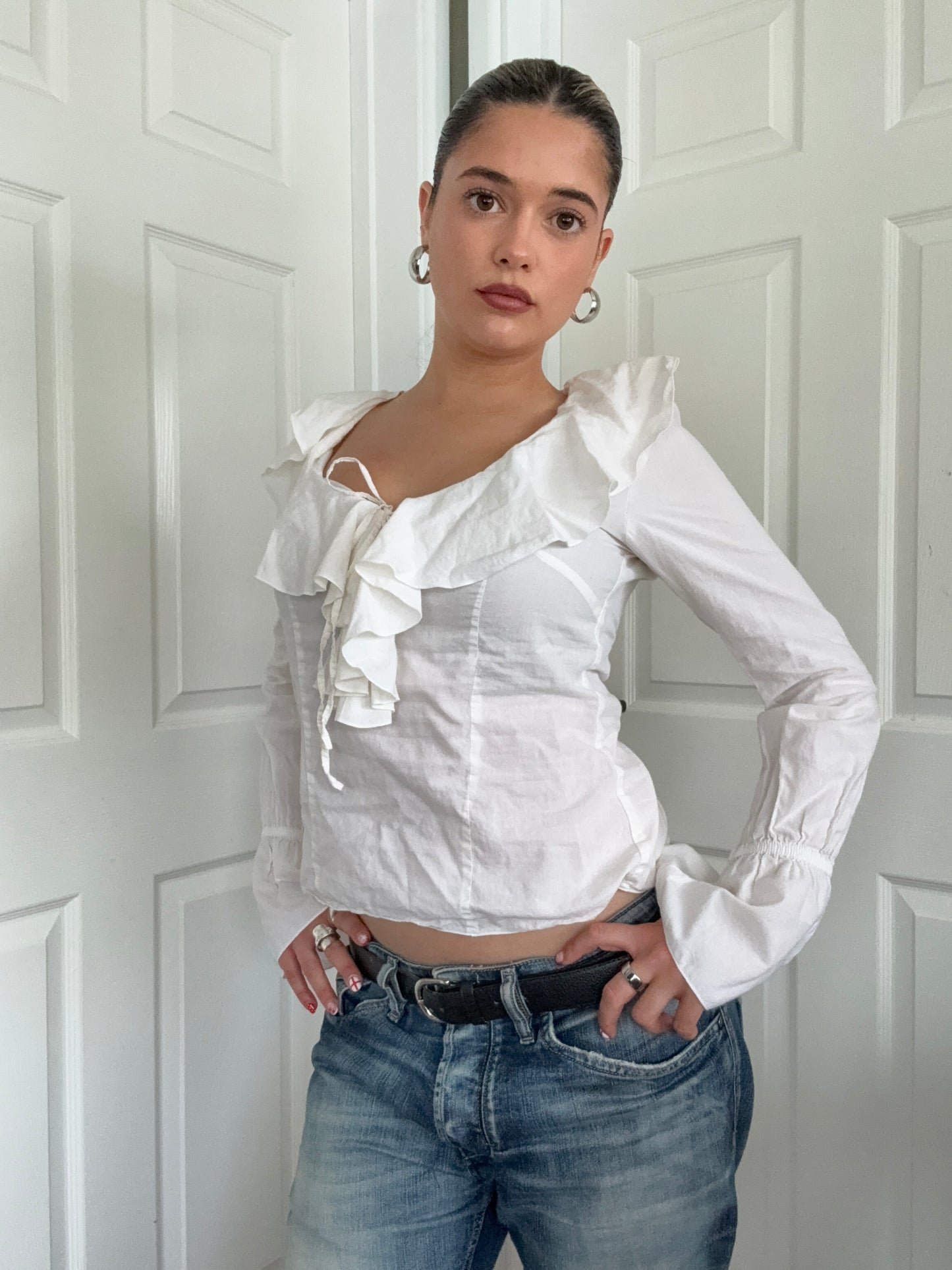 Morgan De Toi Ruffle Shirt (S)