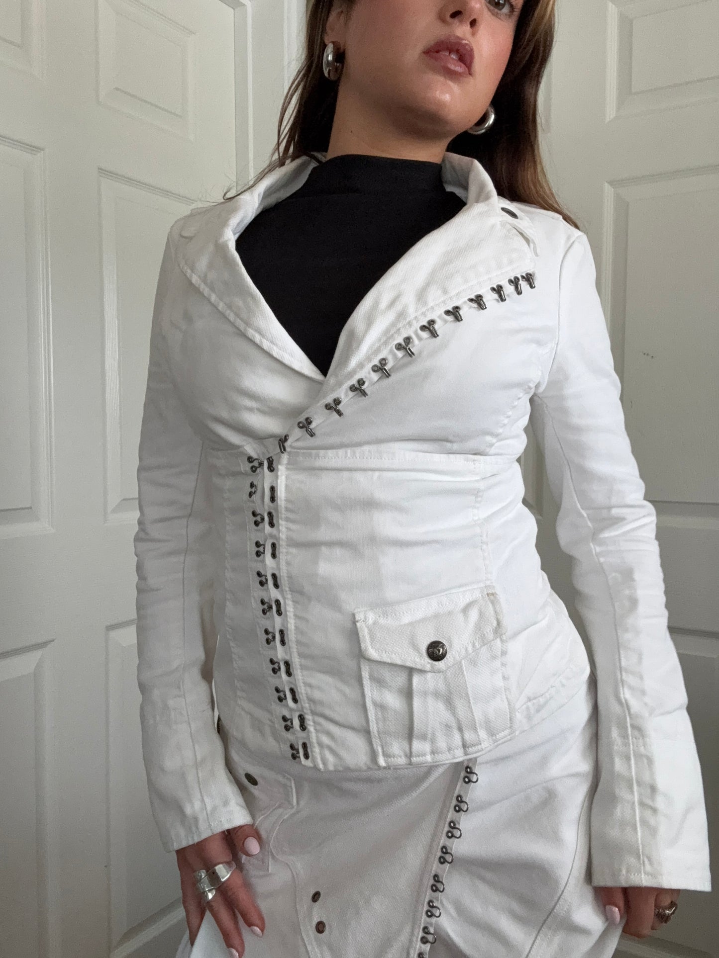 Diesel White Corset Jacket (S)