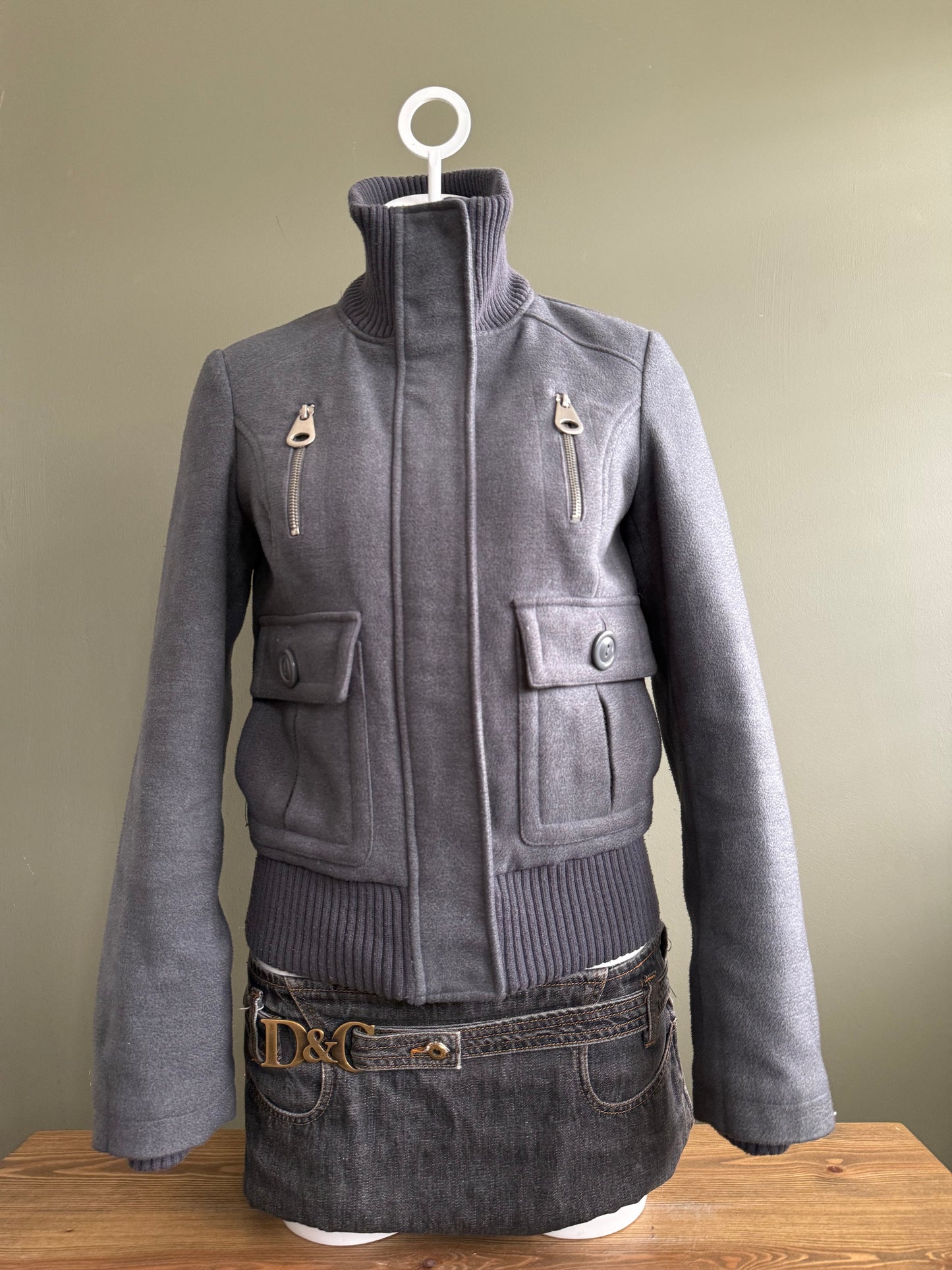 Grey Cargo Jacket (S)