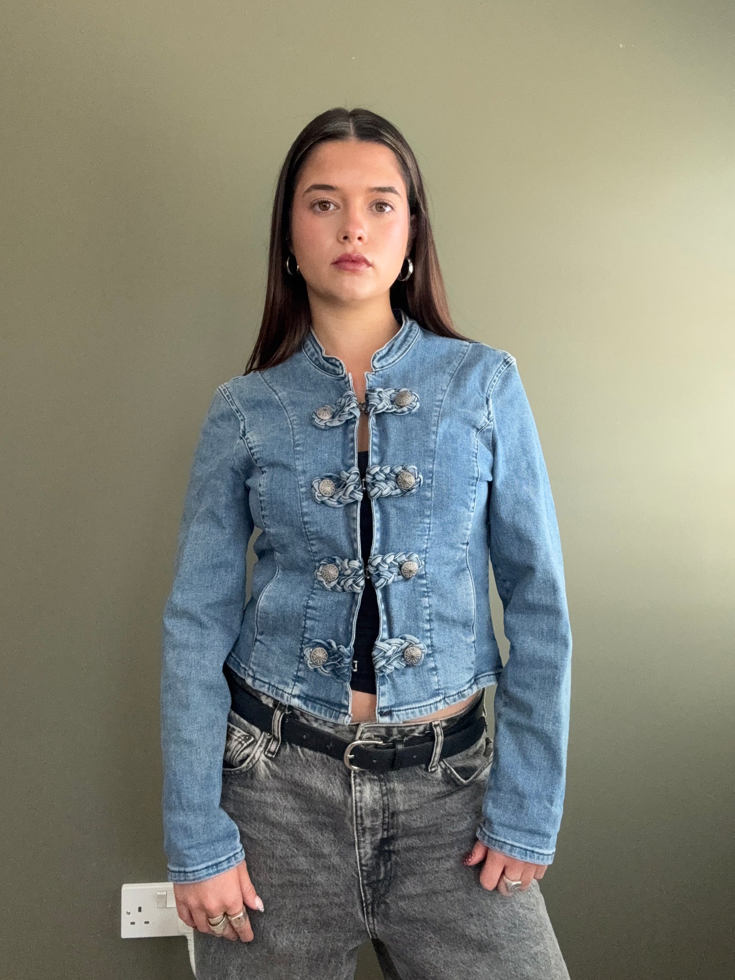 Denim Military Jacket (UK10)