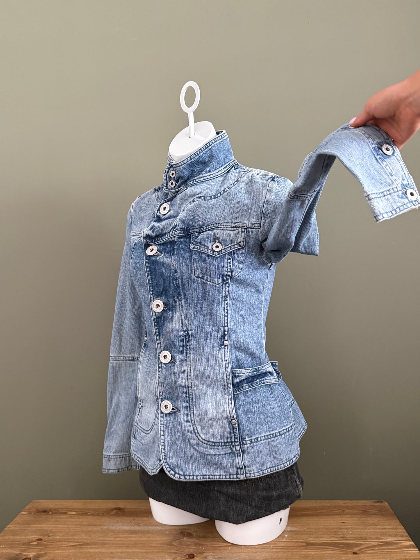 Diesel Asymmetric Denim Jacket (S)