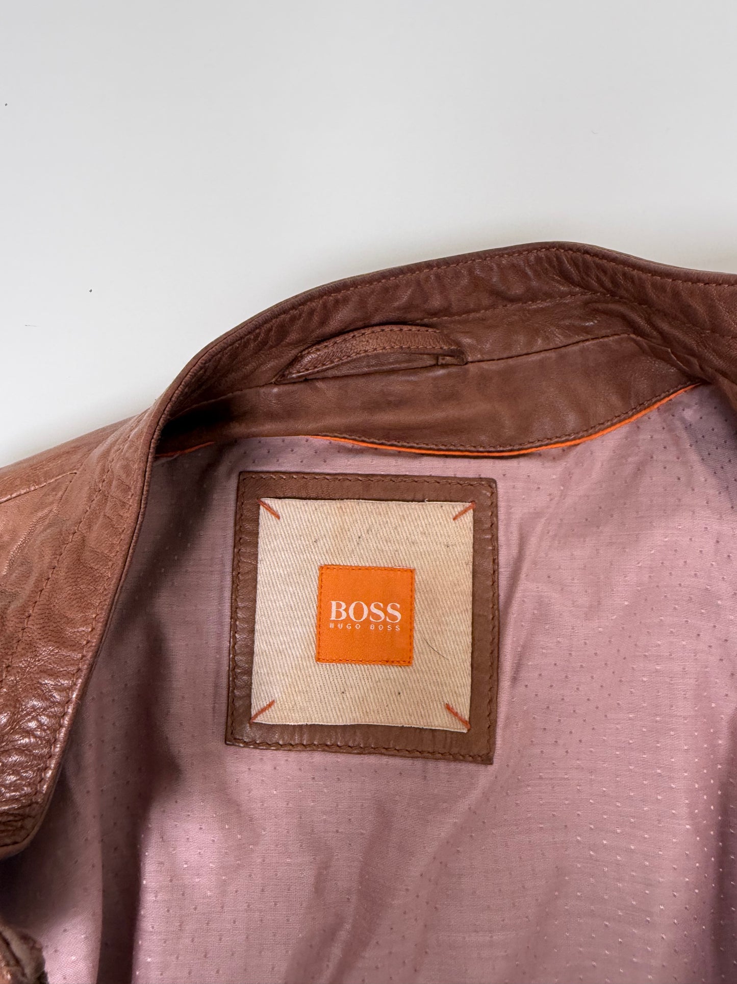 Hugo Boss Leather Jacket (M)
