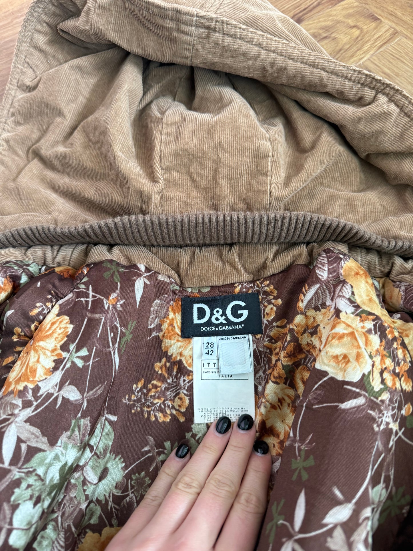 Dolce and Gabbana Corduroy Bomber Jacket (S)