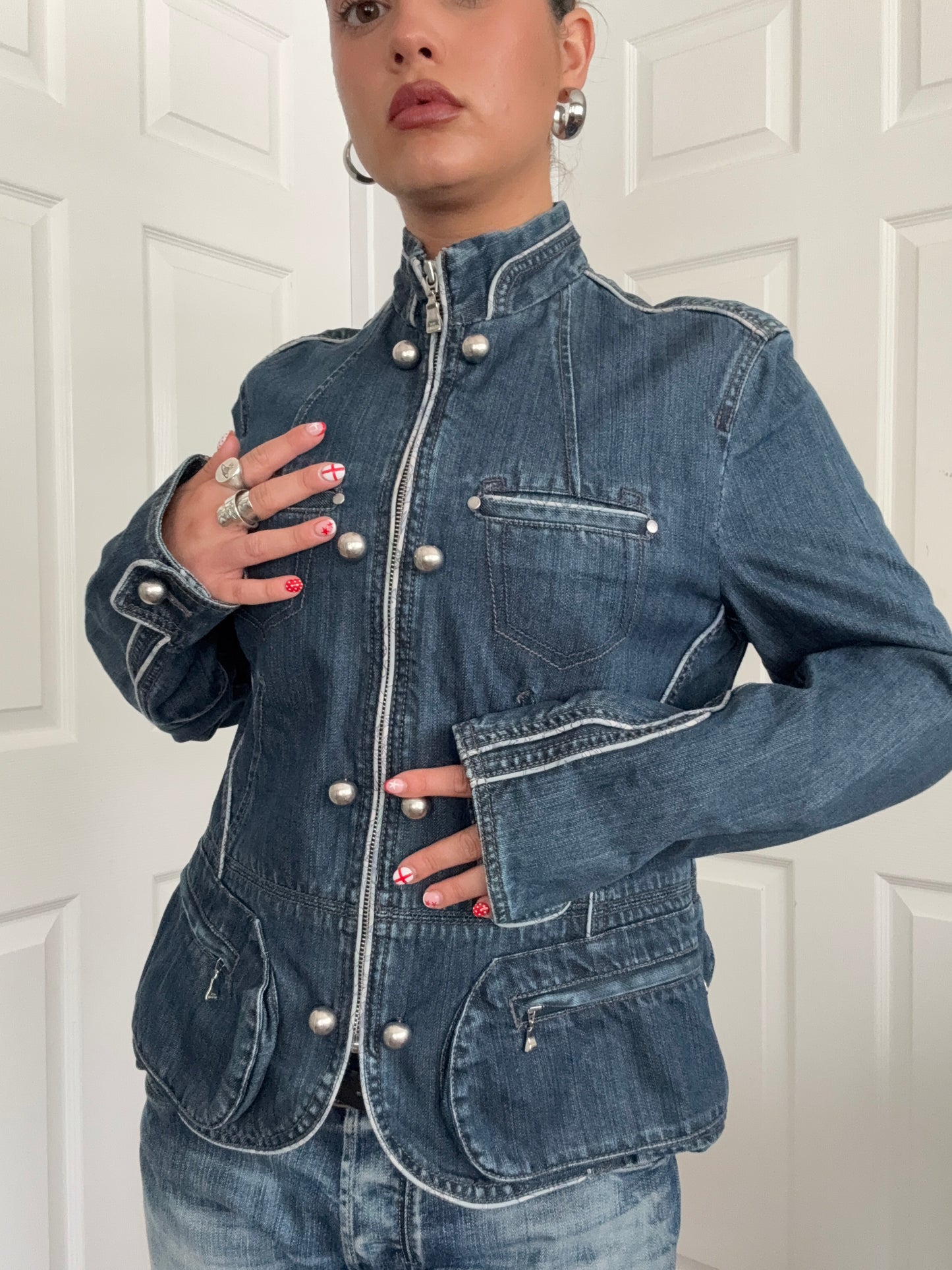 Ted Baker Denim Military Jacket (M)