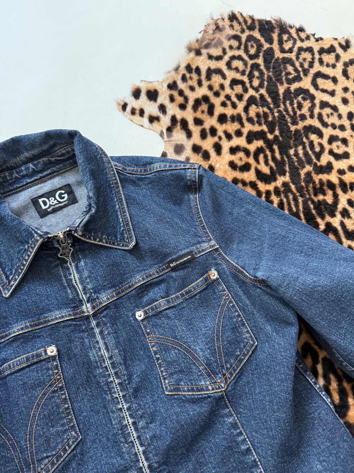 Vintage Dolce & Gabbana Fitted Denim Jacket (M)