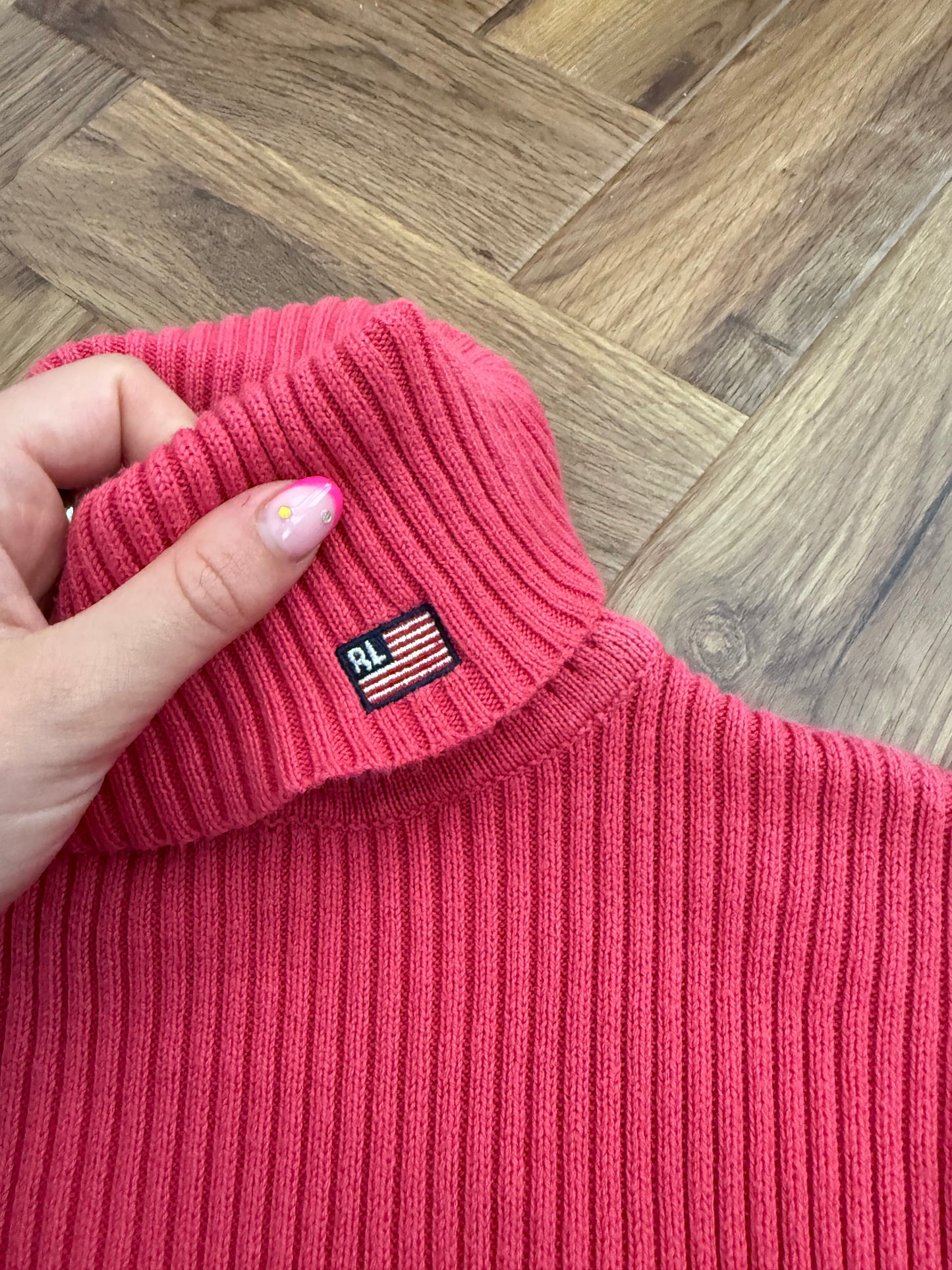 Ralph Lauren Knitted Ribbed Roll Neck (M)