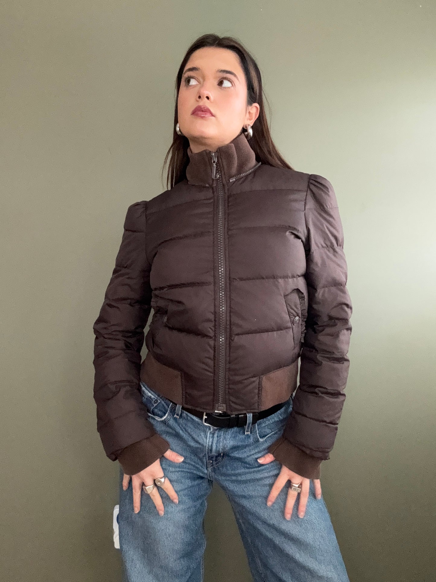 Brown Juicy Couture Puffer (S)