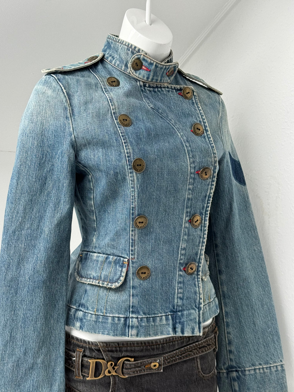 Miss Sixty Denim Military Jacket (M)