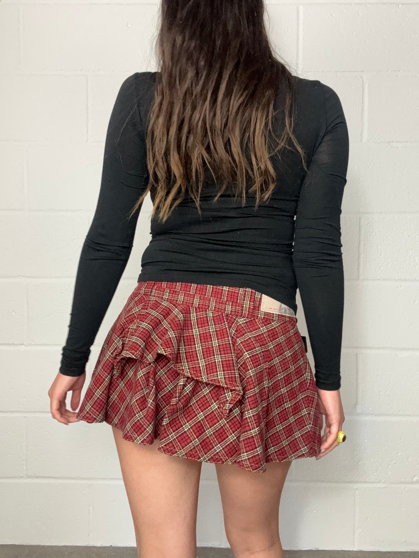 Y2K Tartan Mini Skirt