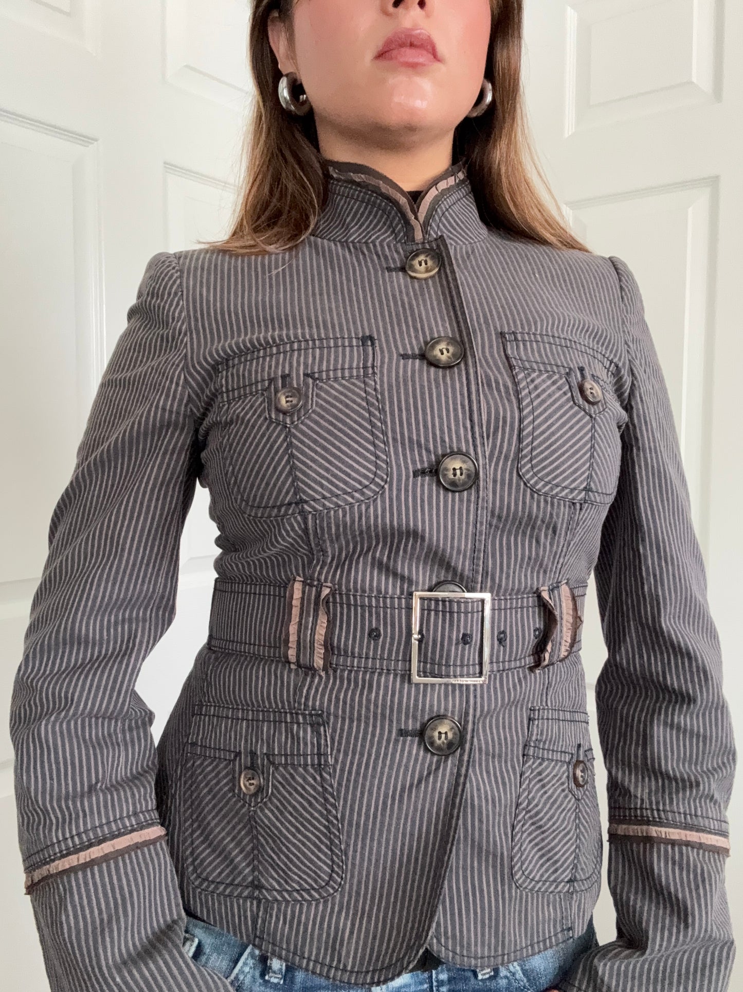 Karen Millen Pinstripe Jacket (UK10)
