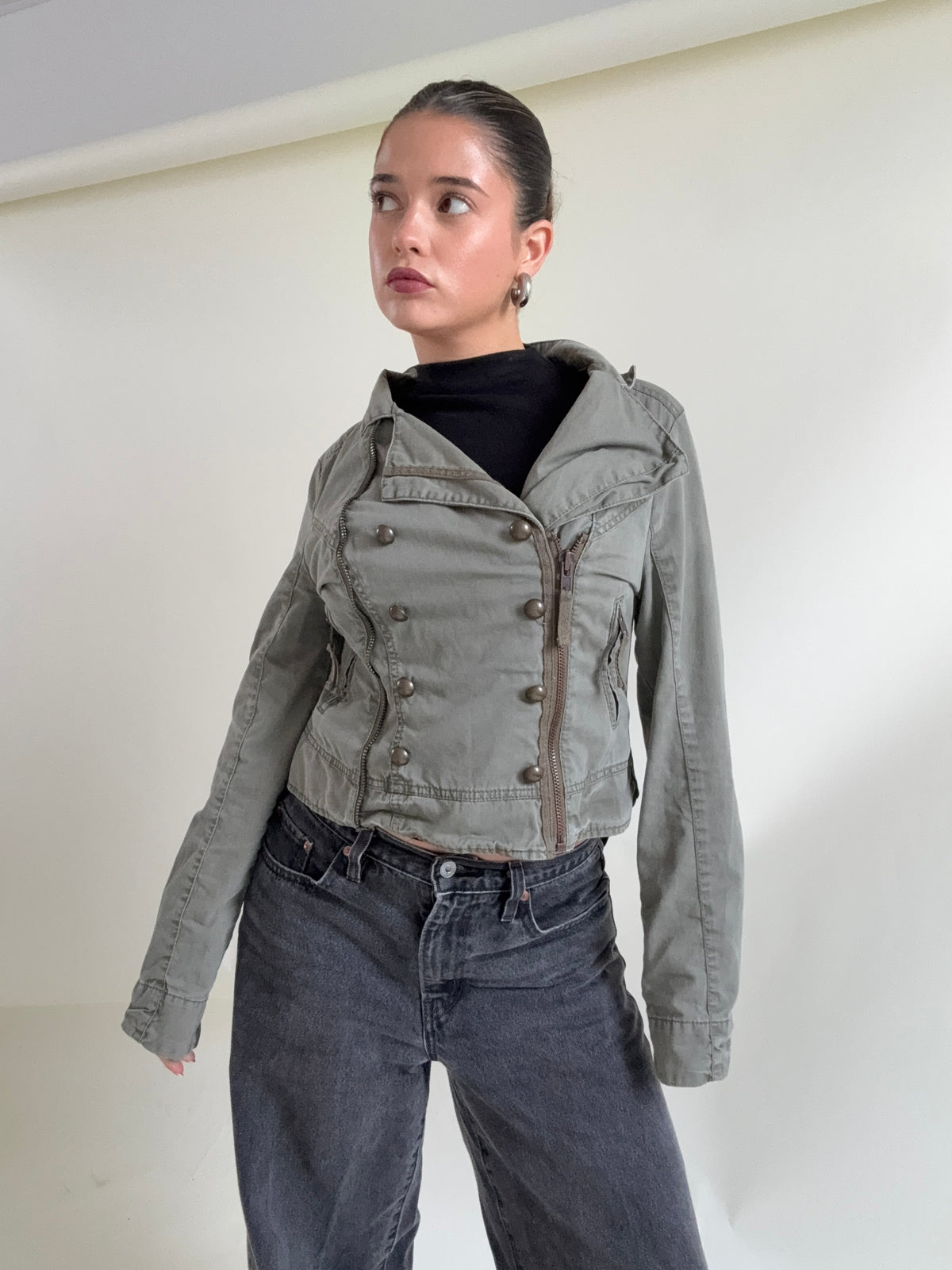 Khaki Military Jacket (UK12)