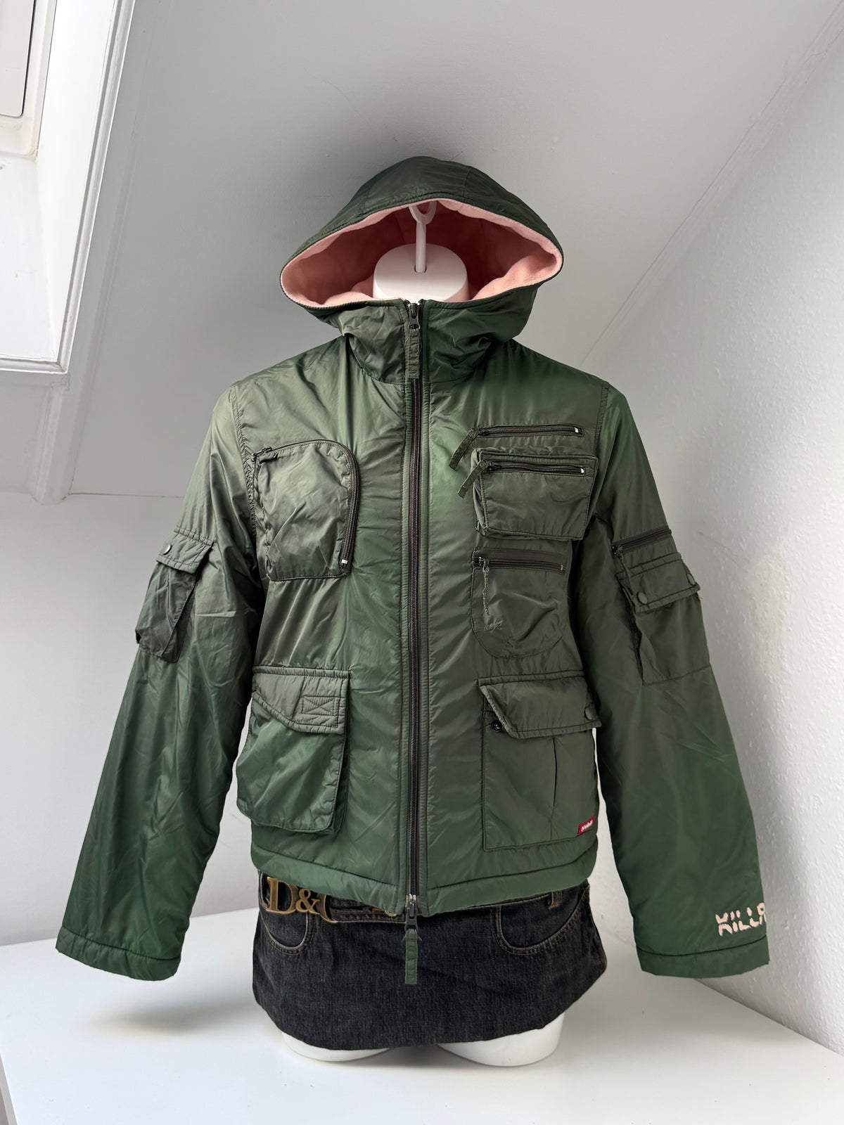 Killah 2000s Cargo Bomber Jacket (L)