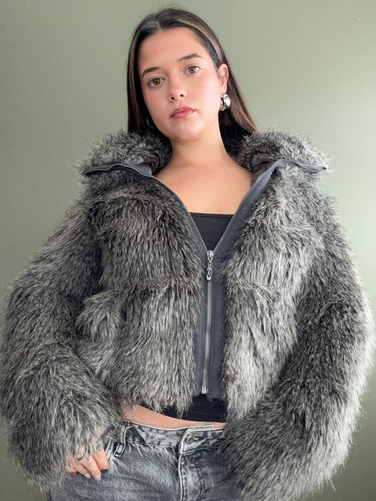 Faux Fur Jacket (S)