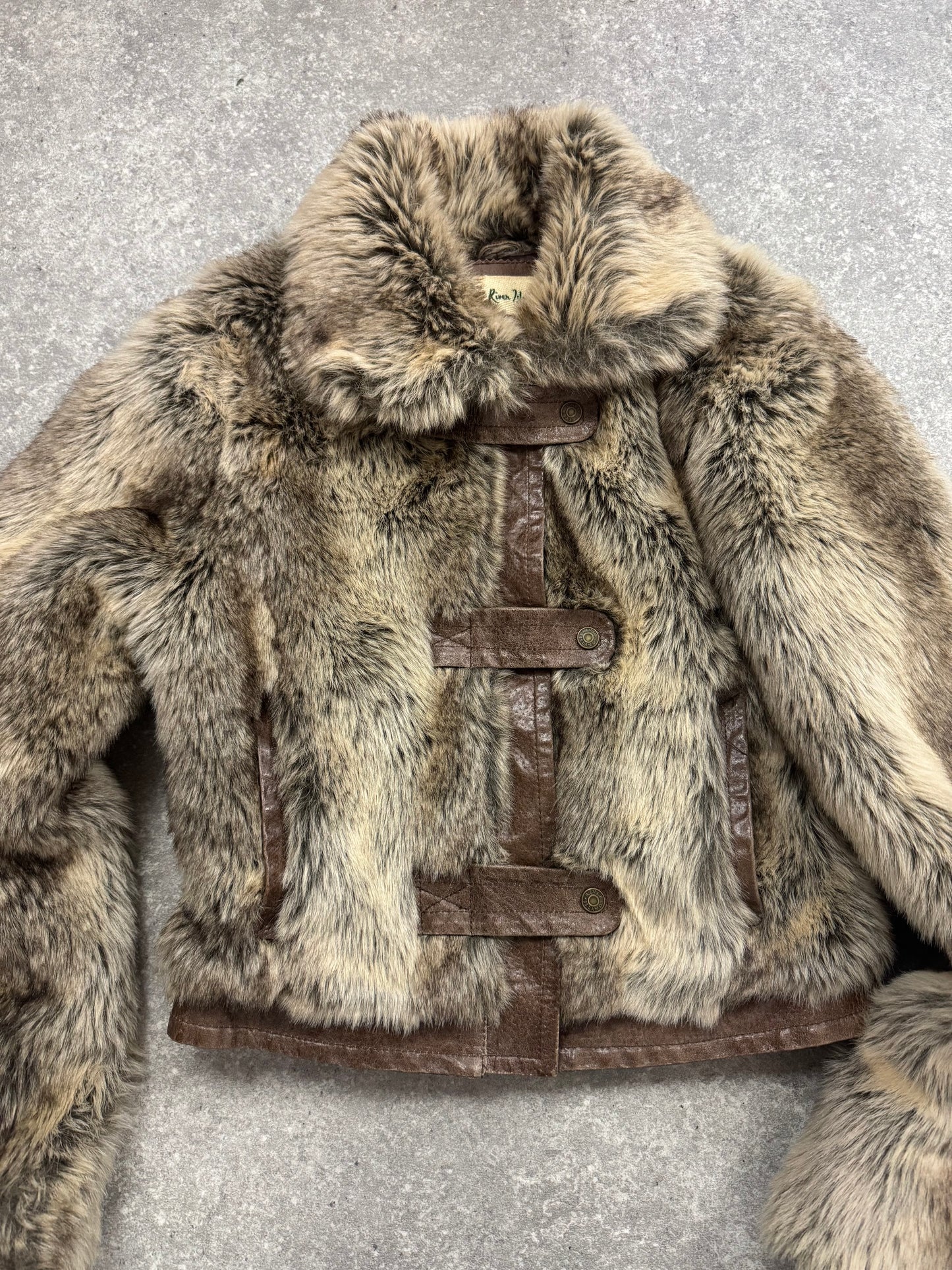 Y2K Faux Fur Jacket (UK10)