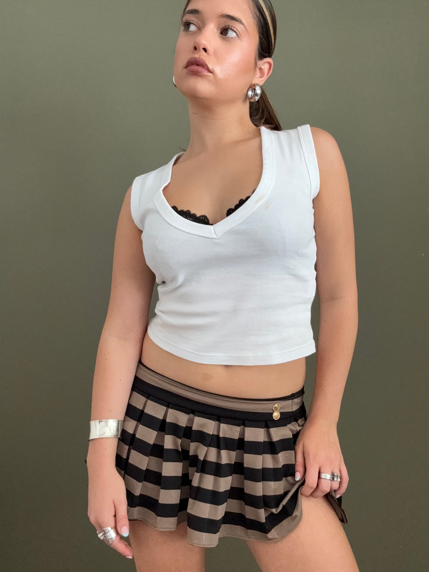 Juicy Couture Striped Mini Skirt (S)