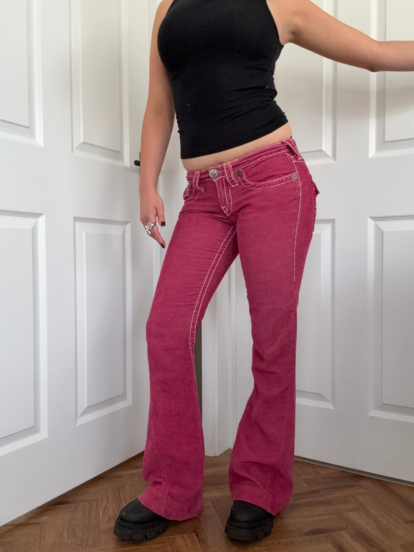 True Religion Pink Corduroy Trouser (27)