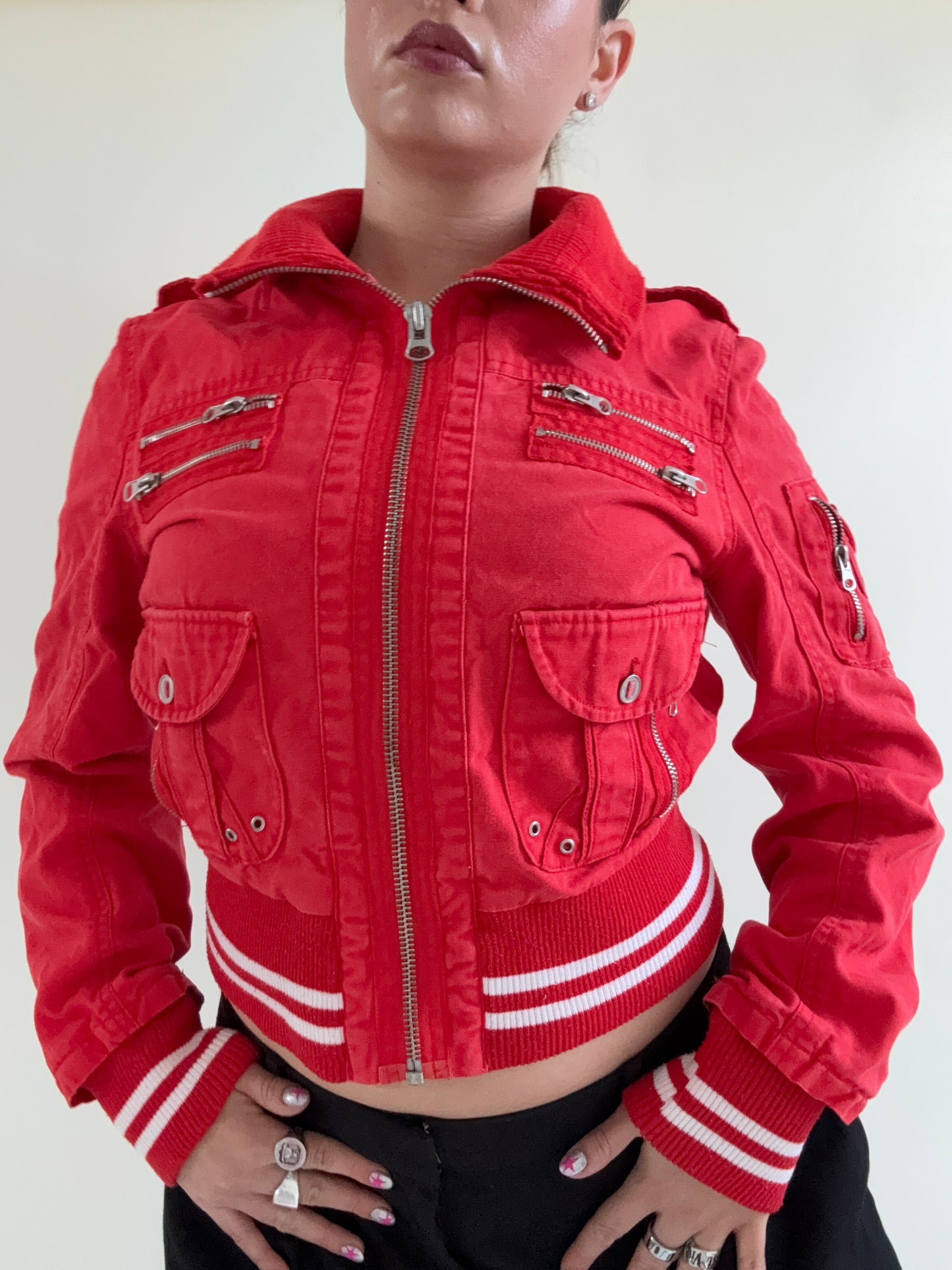 Red Cargo Jacket (S)