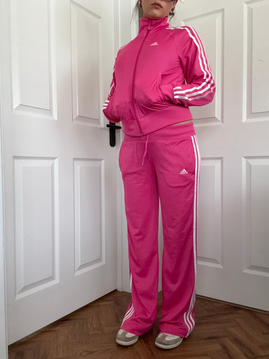Pink Adidas Tracksuit (UK10)