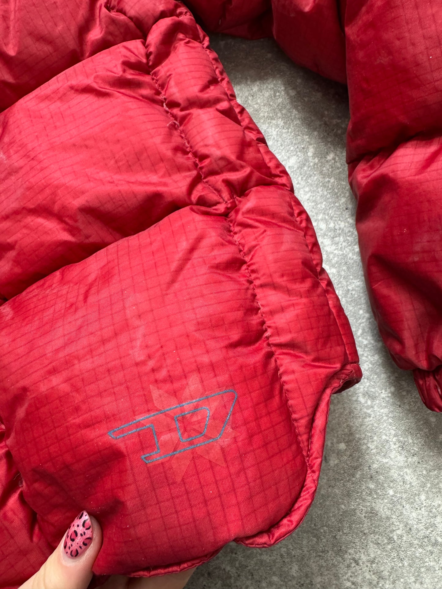 Diesel Red Puffer Jacket (M)