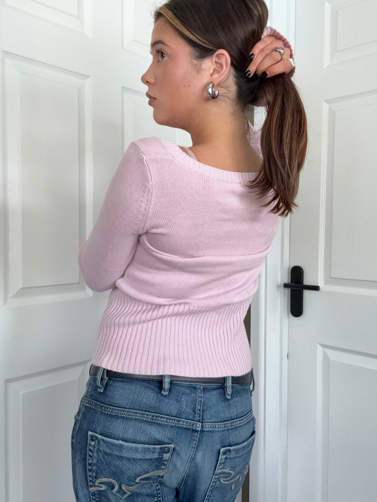 DKNY Asymmetric Knit Jumper (M)