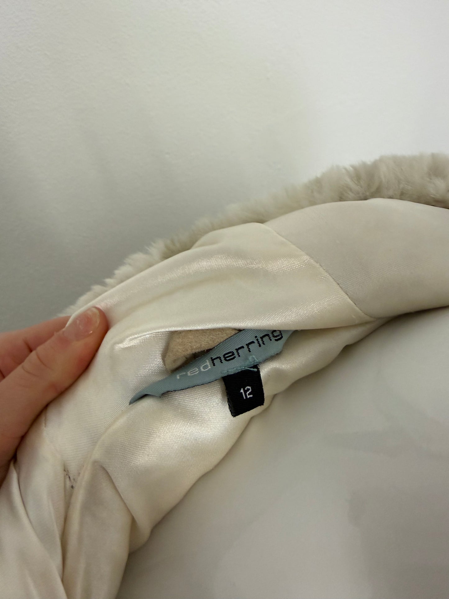 Faux Fur Bomber Jacket (UK12)