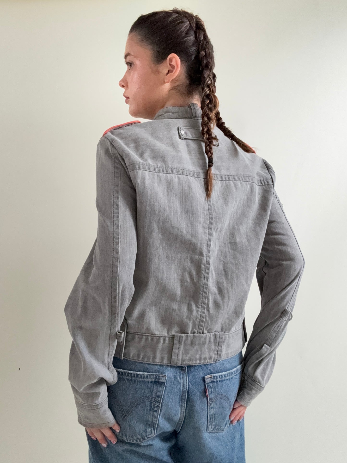 Y2K Biker Jacket (UK14)