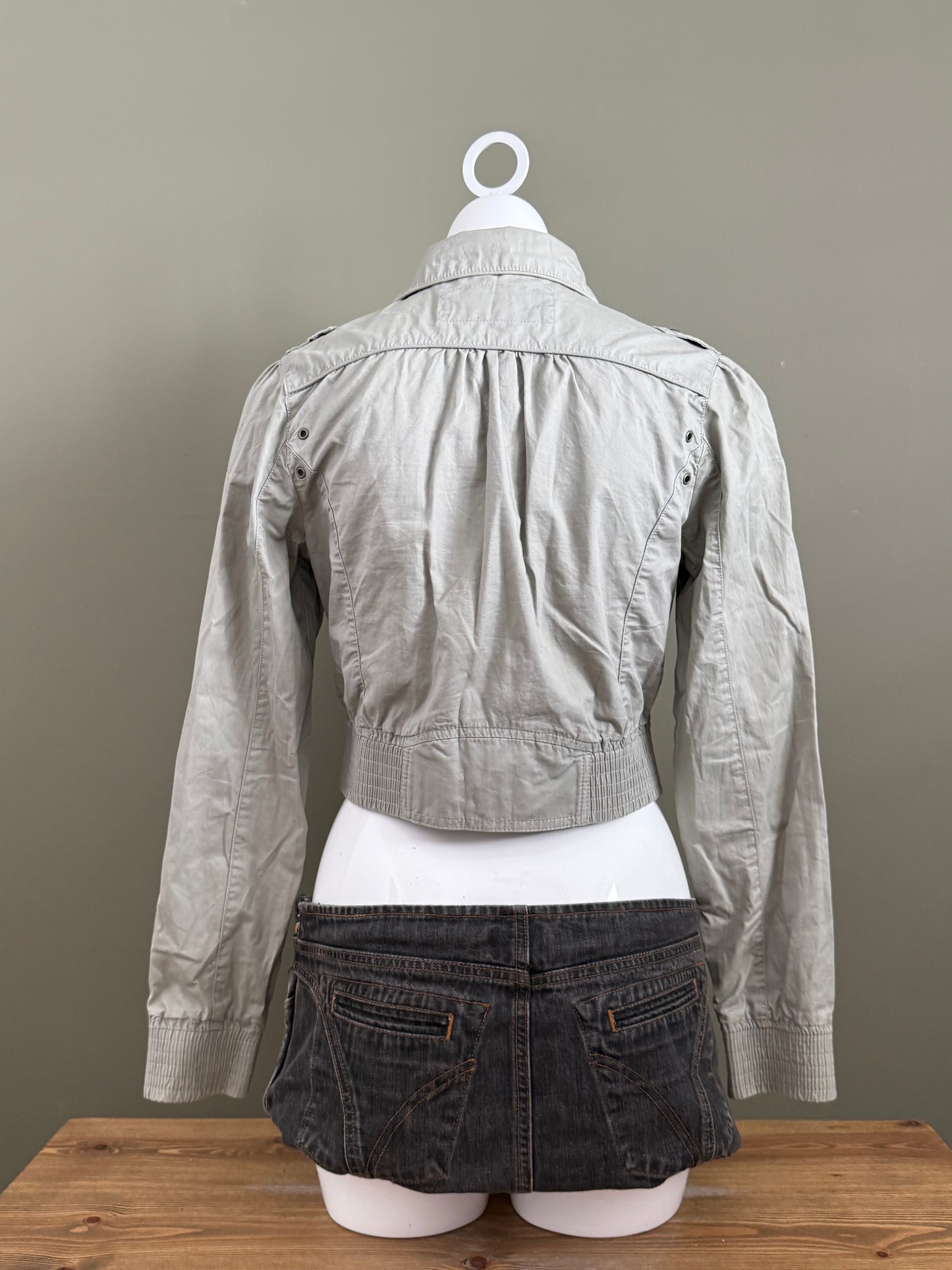 Crop Jane Norman Bomber Jacket (UK12)